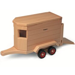 fagus Unimog Set mit Pferdeanhänger und Fohlen